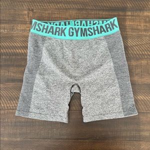 Gymshark Flex Shorts - Charcoal Marl/Light Green - Size L